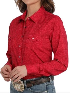 CINCH Western performance Arenaflex long sleeved blouse shirt